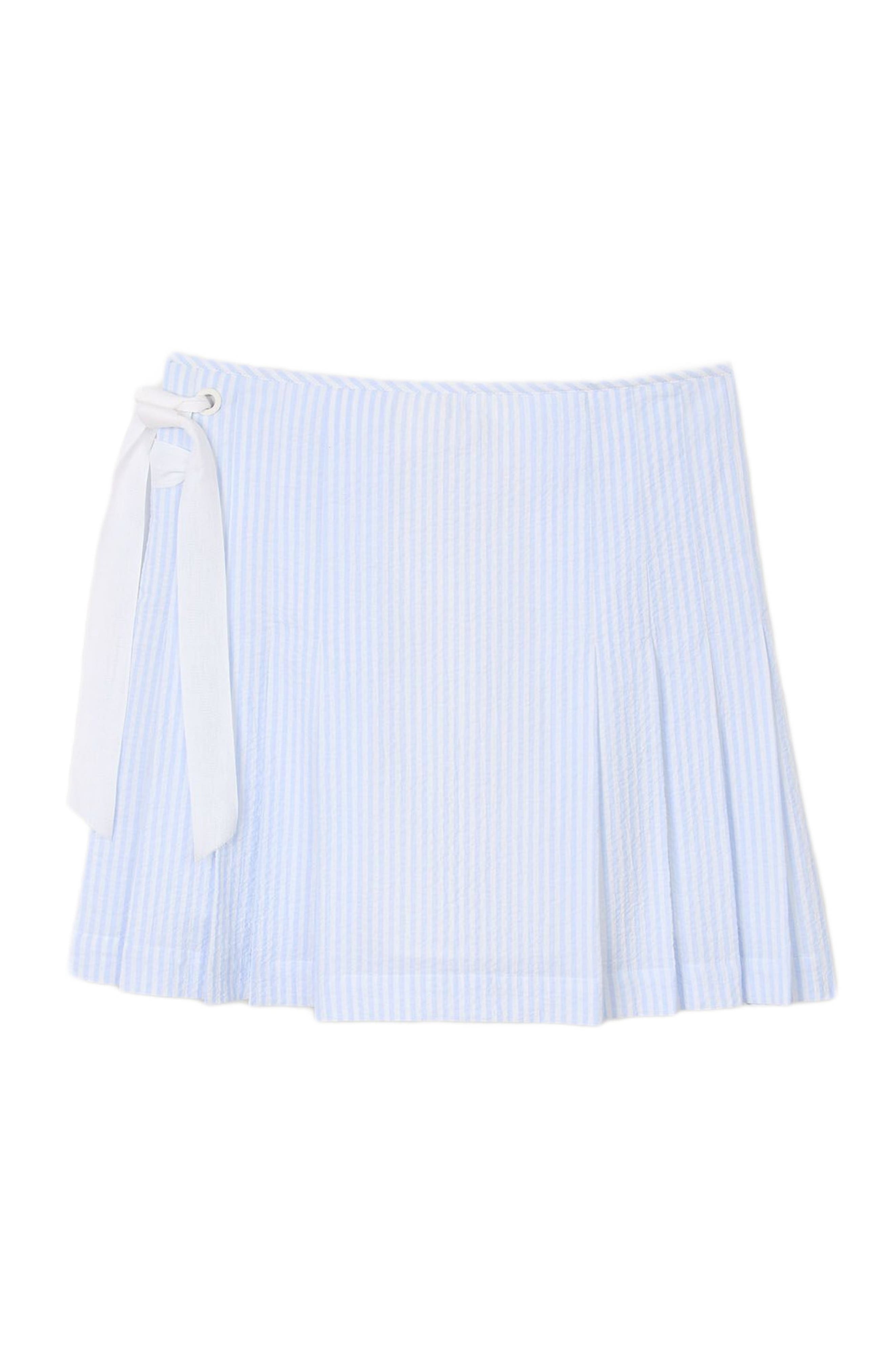 SANDRO Mini striped dress in Ciel /Blanc at Nordstrom - 6