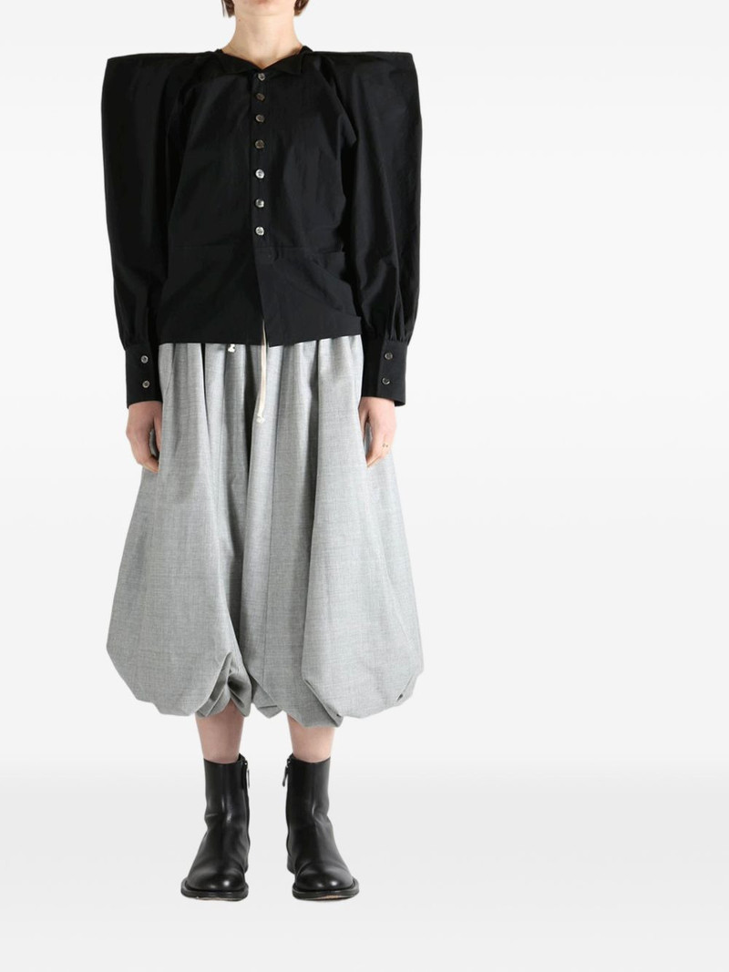 TAO Comme Des Garçons flower-embroidered collar shirt outlook