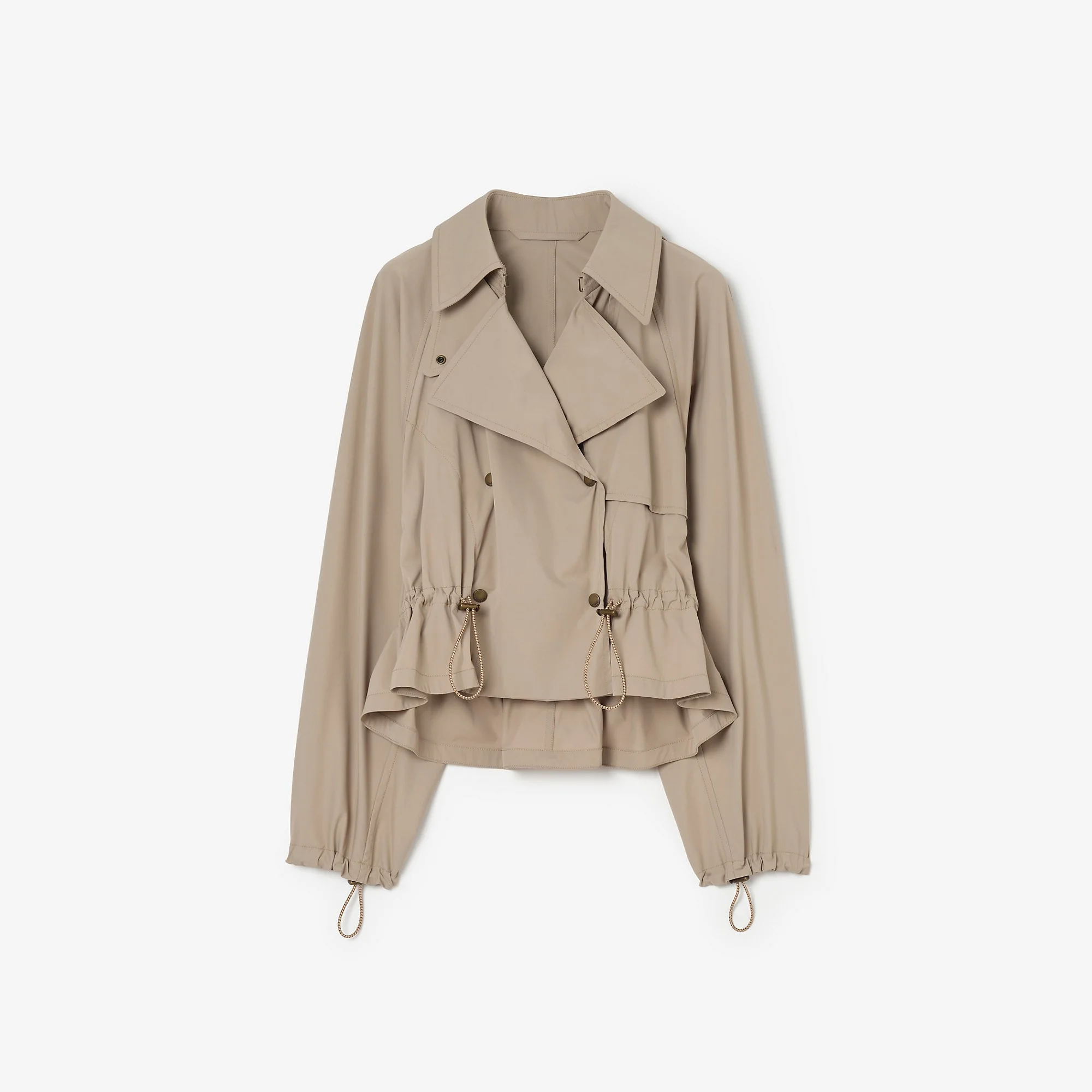Detachable Hood Stretch Nylon Jacket - 1