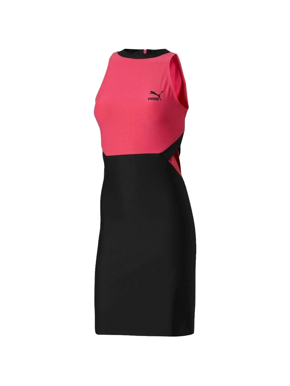 logo-detail sleeveless dress - 1