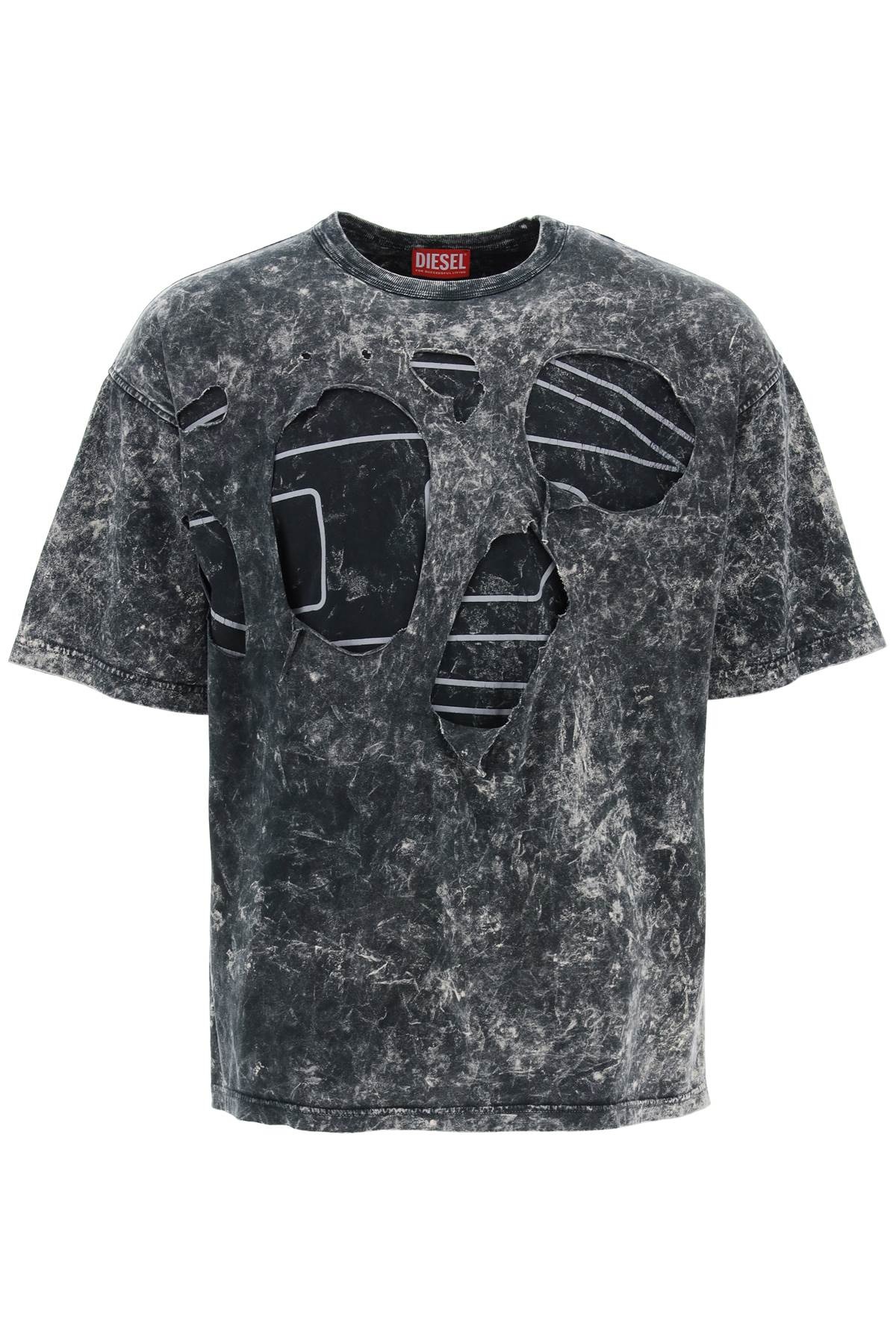 Diesel Diesel Destroyed T-Shirt With Peel Men | luosophy