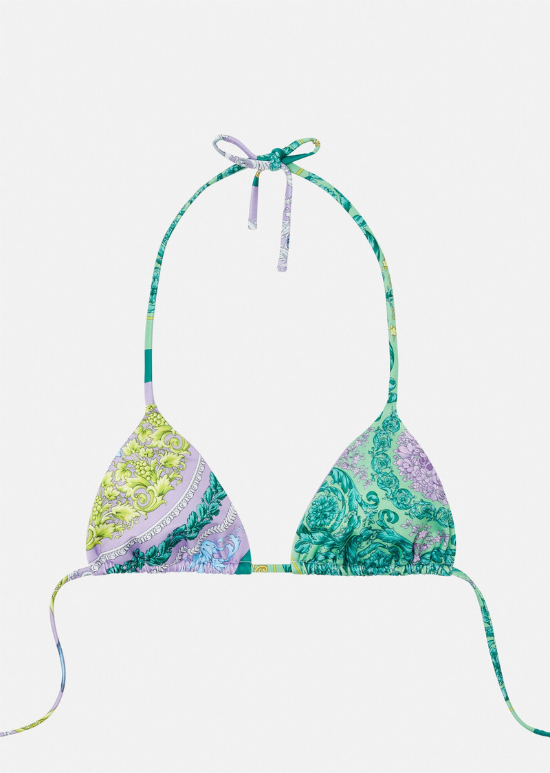 Barocco Mosaic Print Bikini Top 1