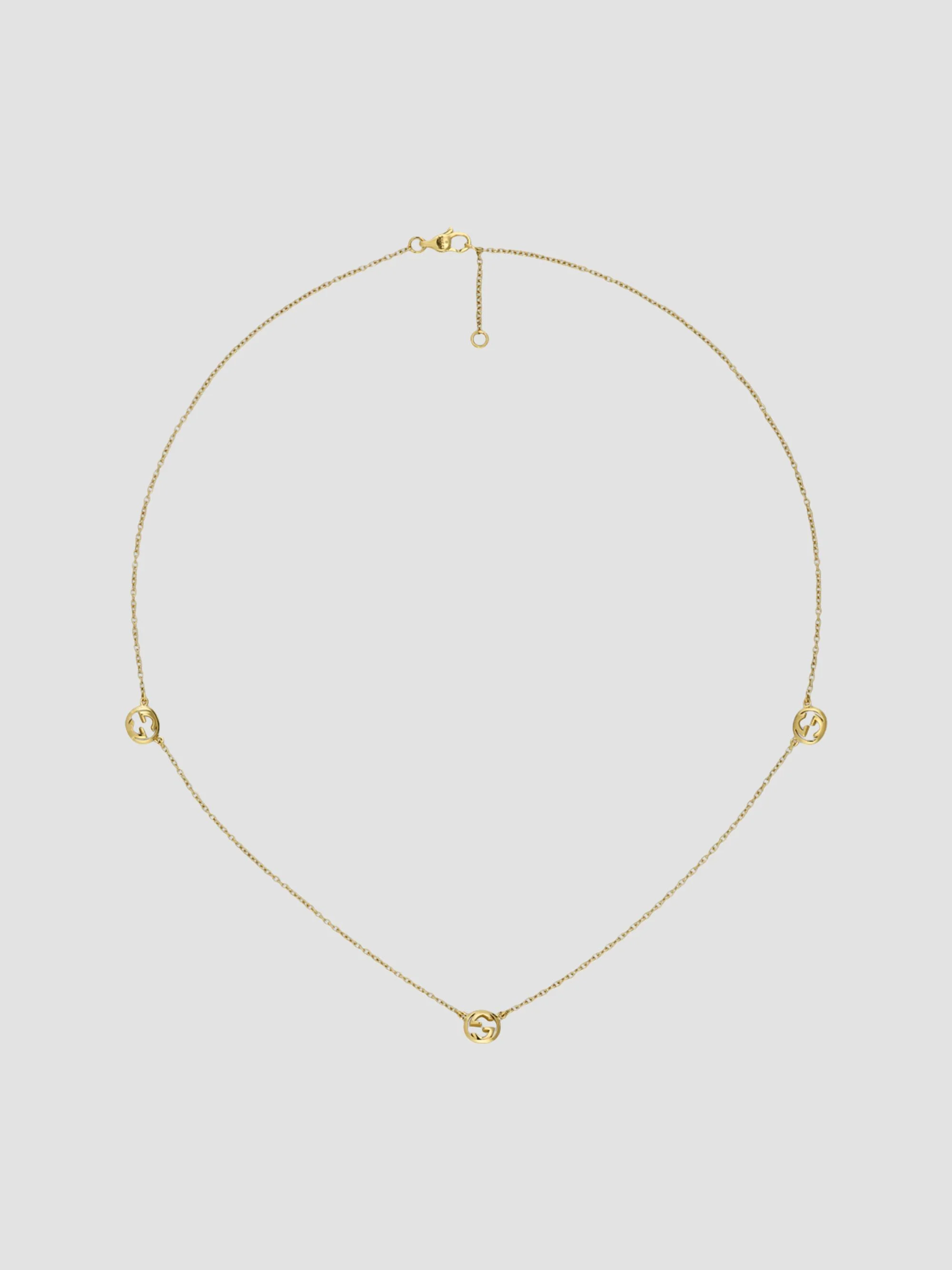 Women's Interlocking 18K Yellow Gold Chain Necklace - Yellow Gold - 1