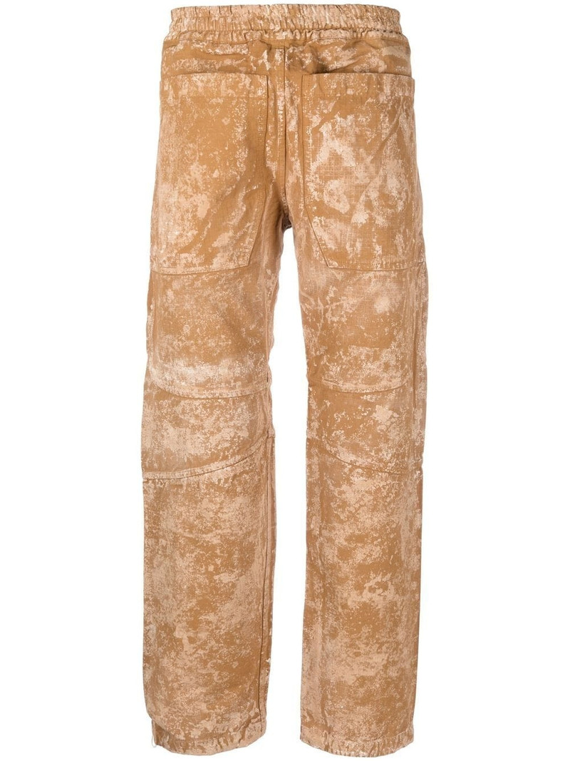 Oss bleached-effect ripstop trousers 1