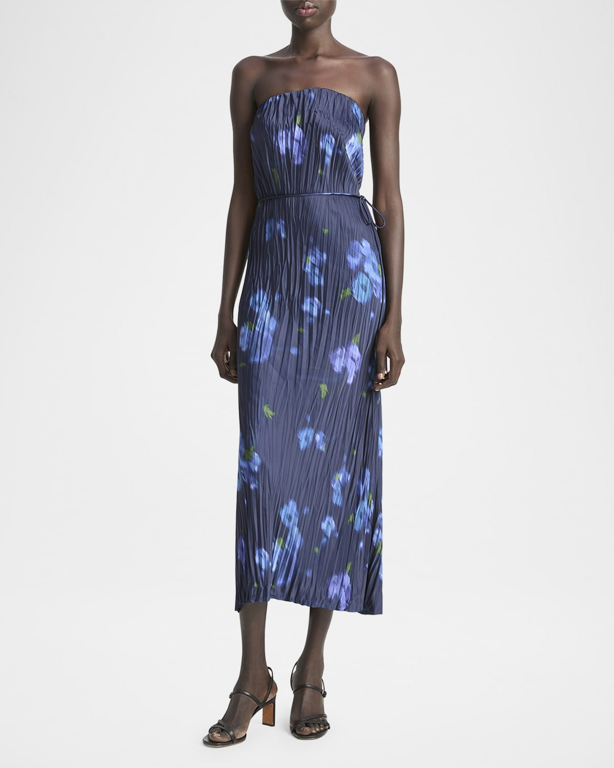 Blurred Poppy Column Dress - 2