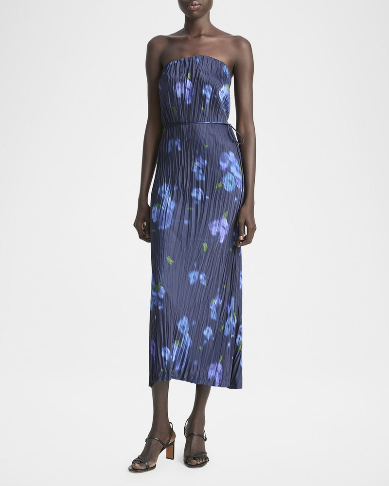 Vince Blurred Poppy Column Dress outlook