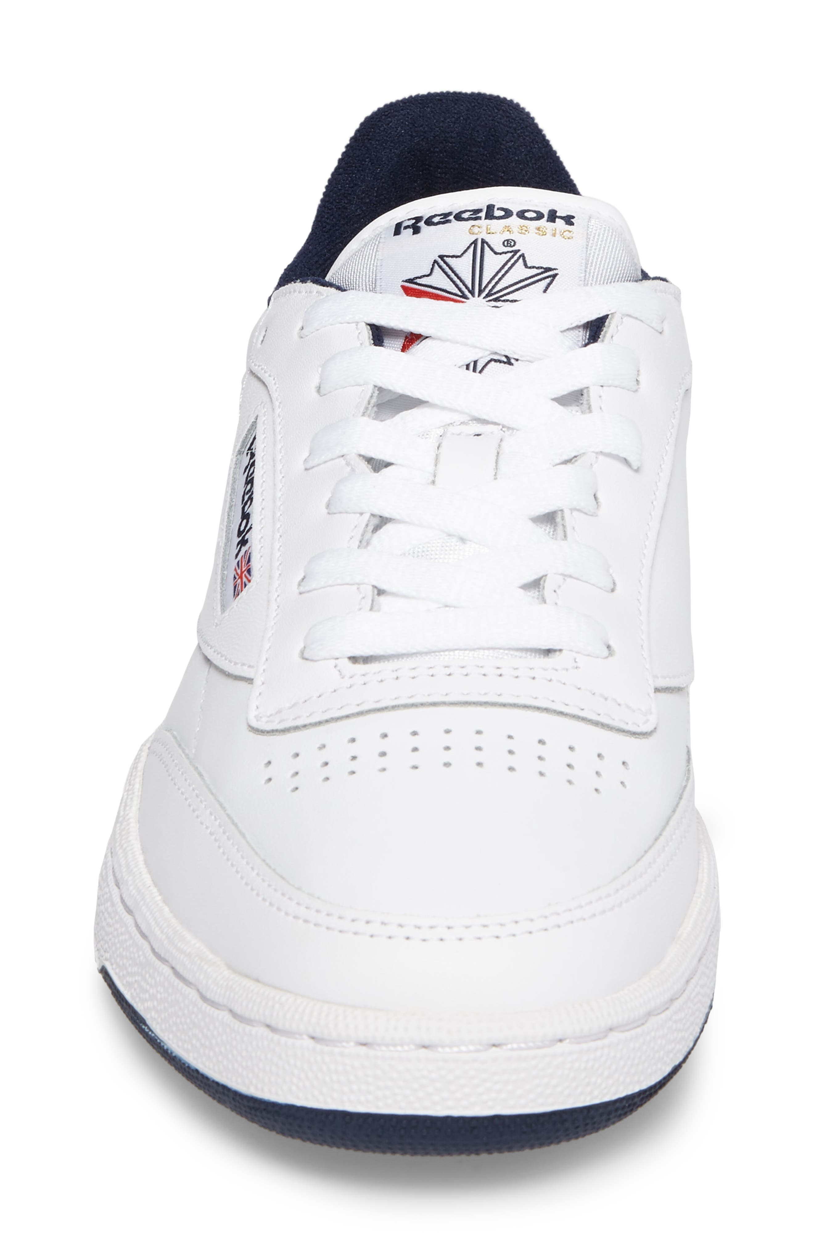 Reebok Club C 85 Sneaker in White/Navy at Nordstrom - 4