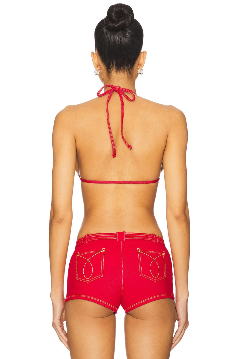 Frankies Bikinis Paradise Denim Bikini Top outlook