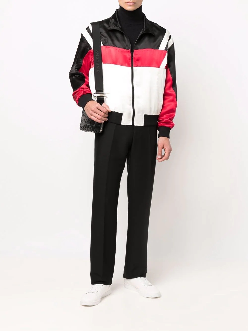 colour-block bomber jacket - 2