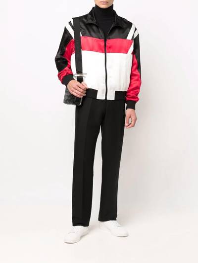 SAINT LAURENT colour-block bomber jacket outlook