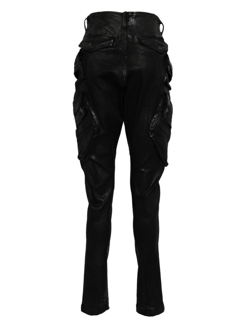 Julius drop-crotch cotton blend trousers outlook