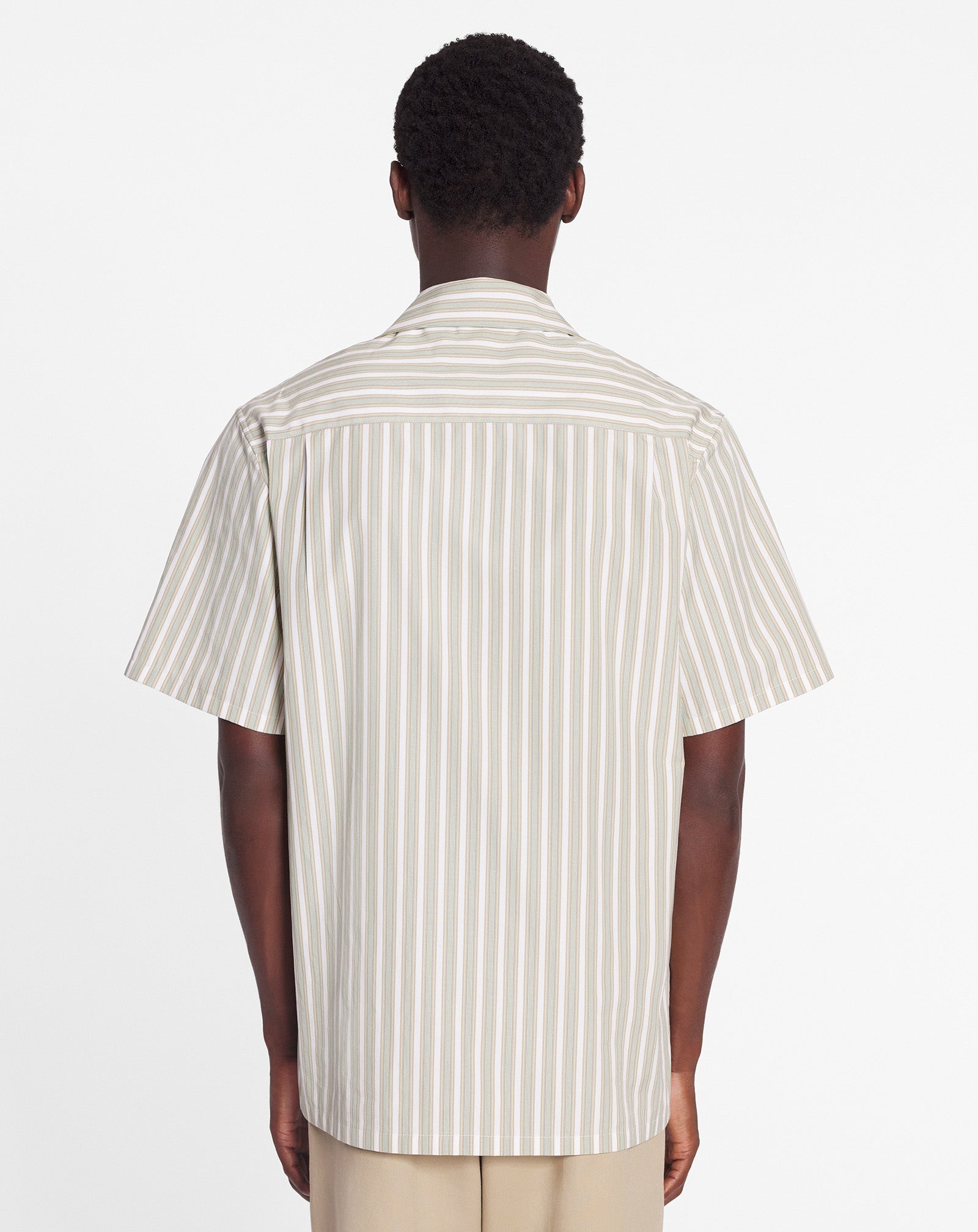 STRIPED BOWLING SHIRT - 4