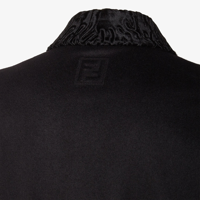 Blouson Black swakara and cashmere blouson 3