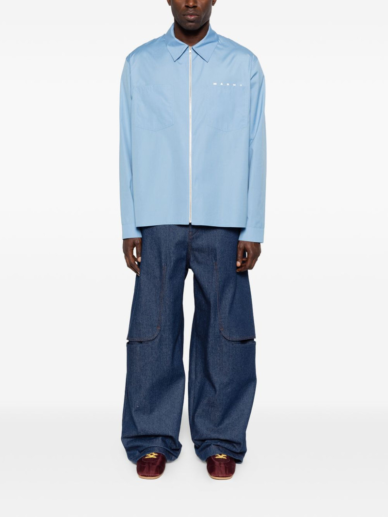 Marni logo-print shirt outlook