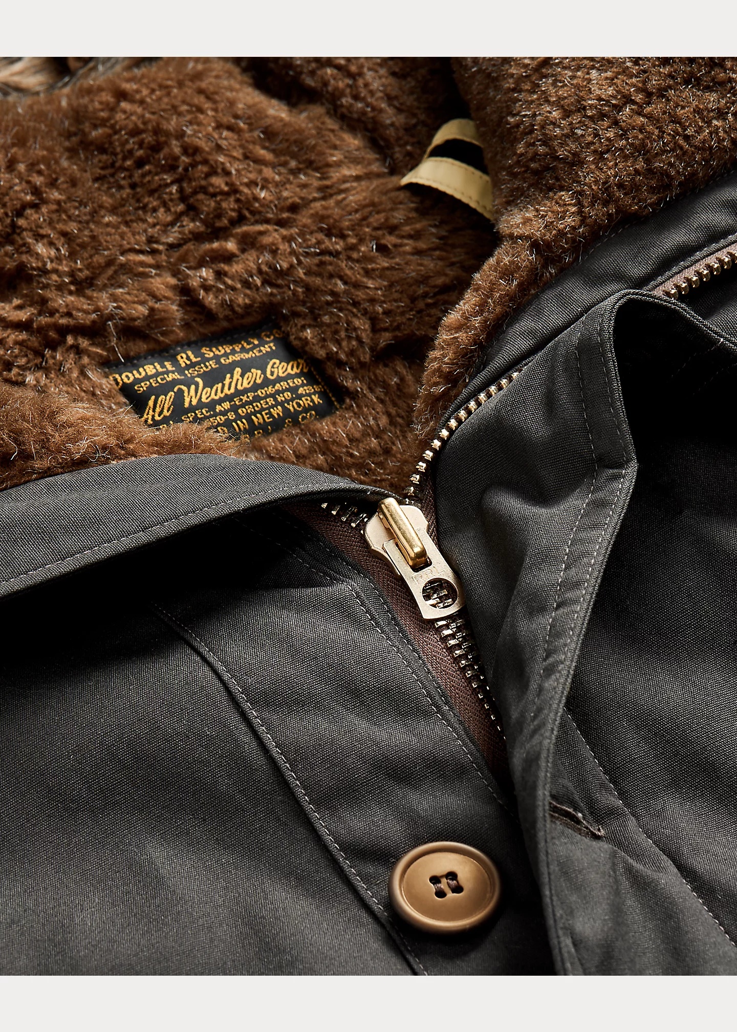Faux-Fur-Trim Oilcloth Parka - 3