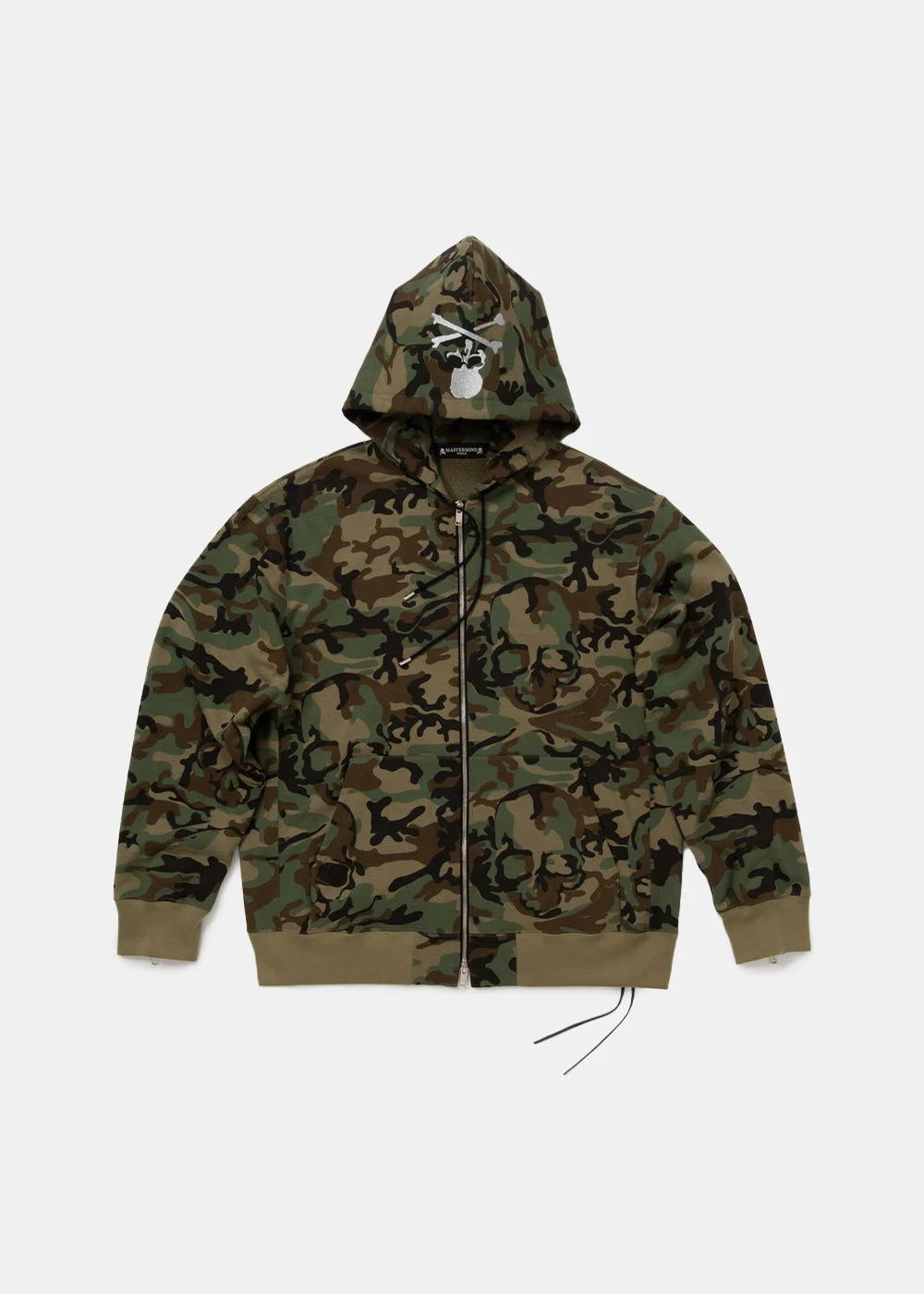 Green Camo Zip-Up Hoodie - 1