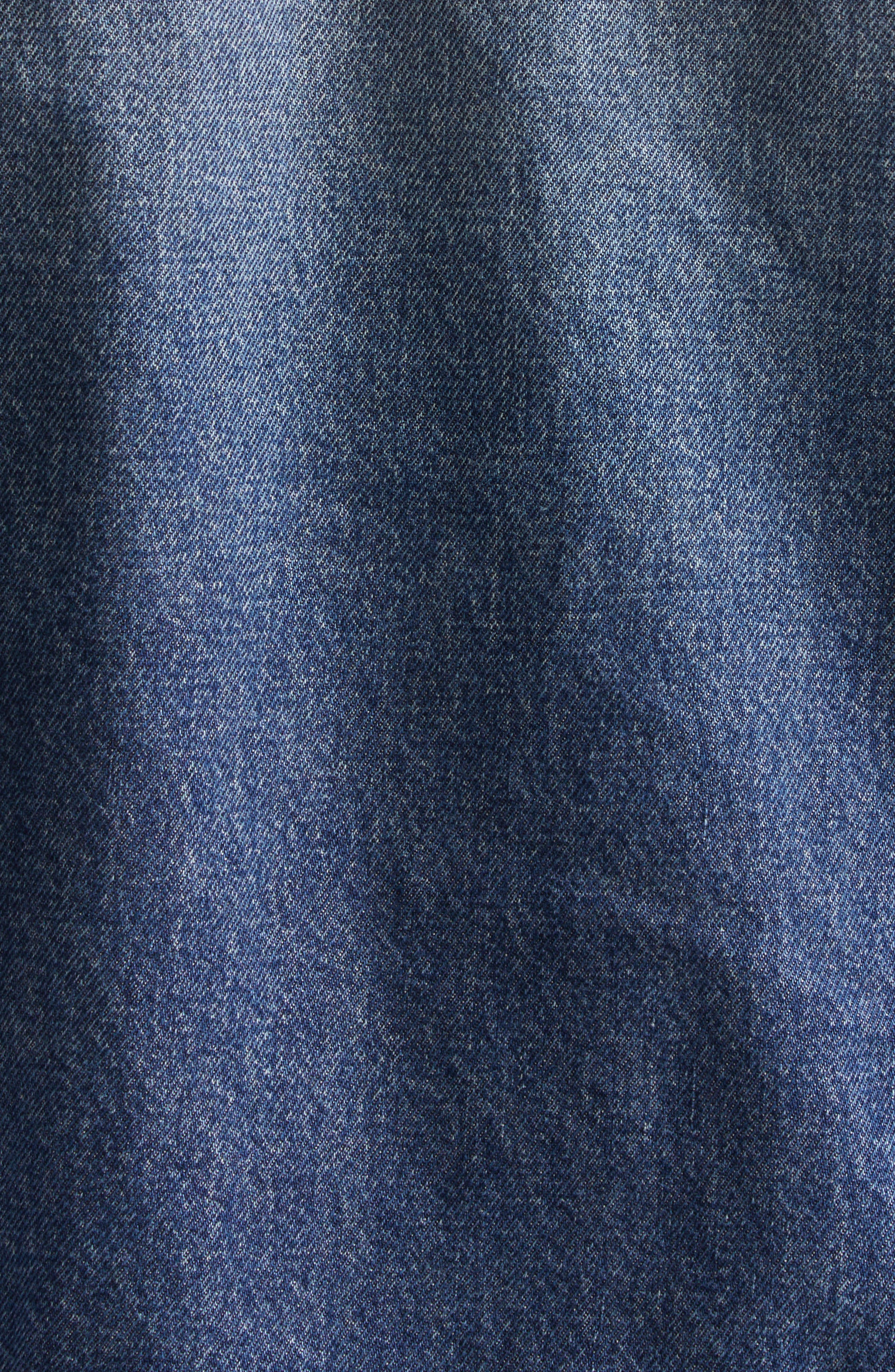 Jean Paul Gaultier Hooded Double Layer Denim Jacket in Vintage Blue at Nordstrom - 7