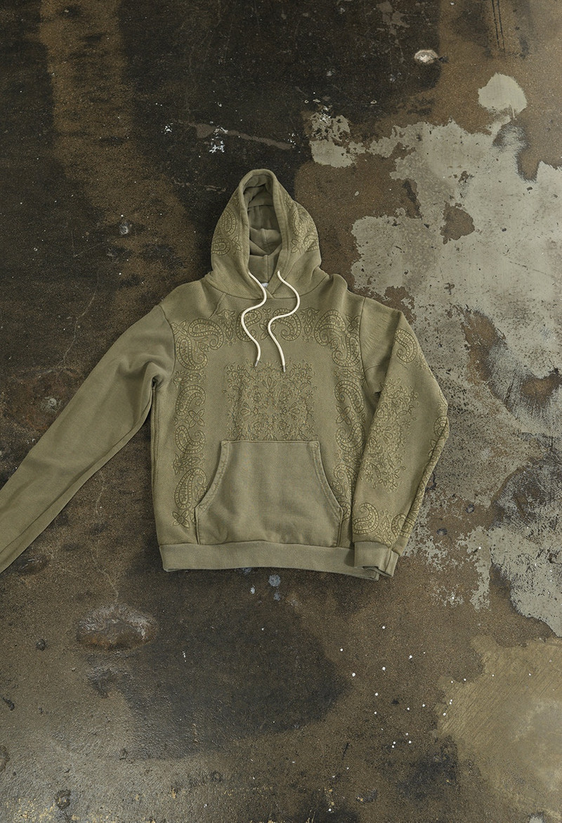 PAISLEY BURNOUT HOODIE 1