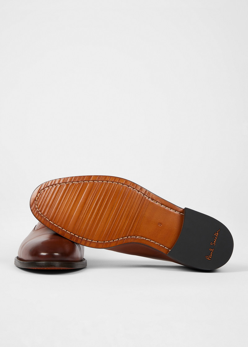 Paul Smith Leather Tan 'Garson' Shoes outlook