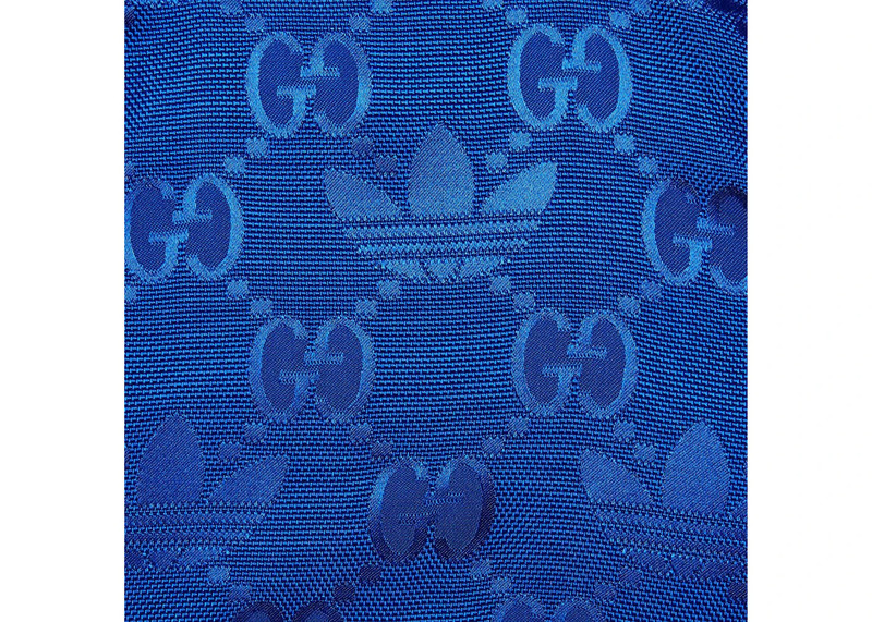 GUCCI Gucci x adidas GG Trefoil Jacquard Jacket Cobalt Blue outlook