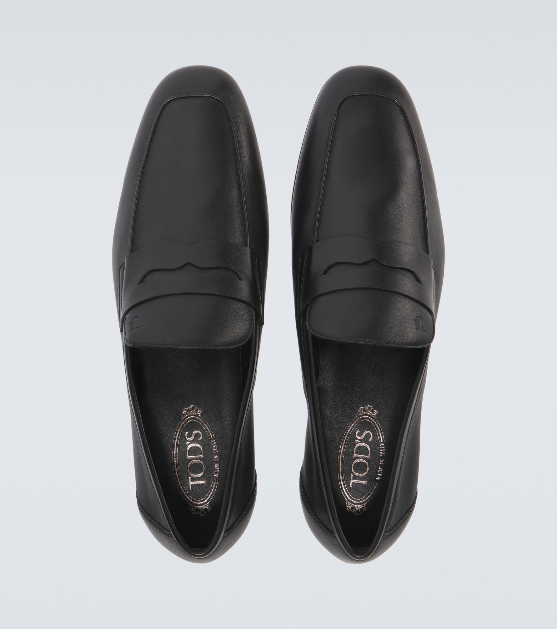 Leather penny loafers - 4