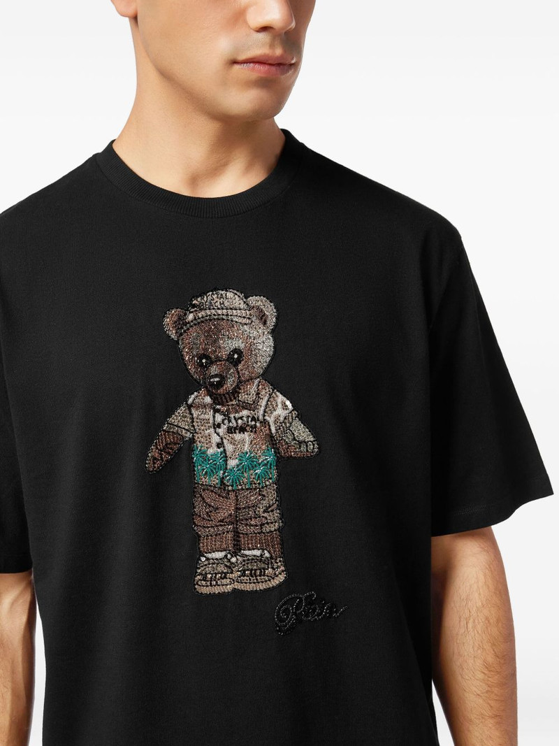 Teddy Bear crystal-embellished T-shirt 4