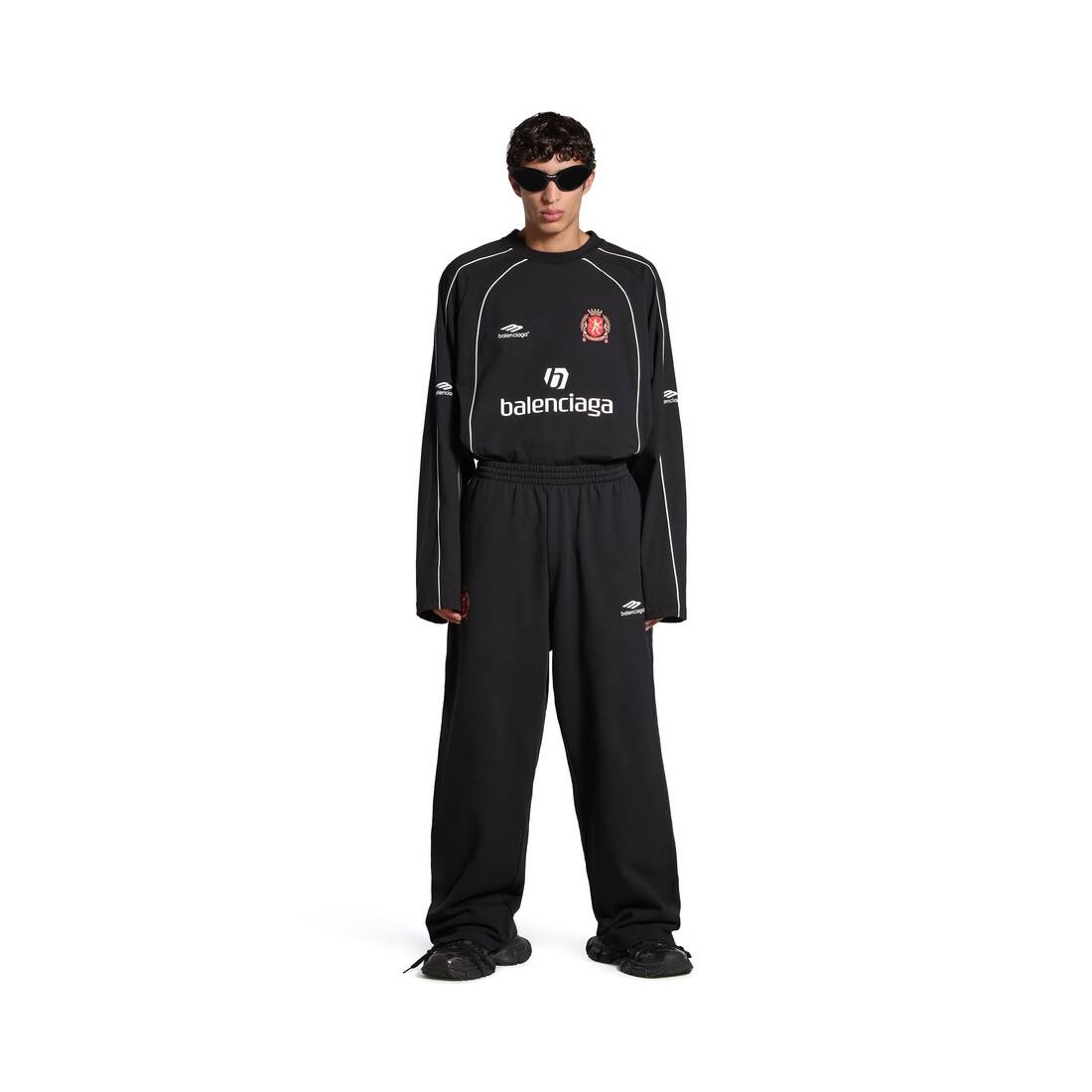 Offshore Baggy Sweatpants in Black Faded