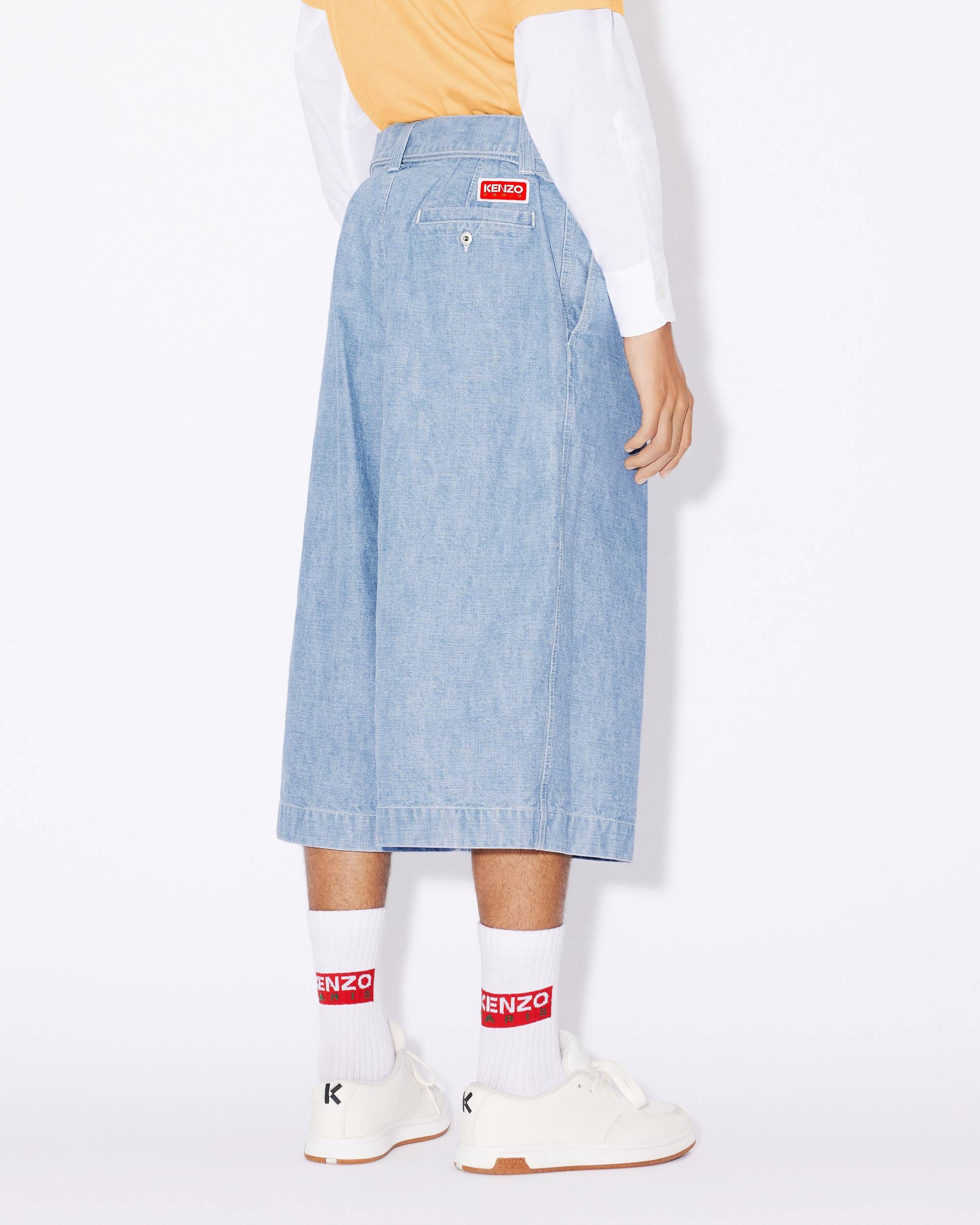 Denim military short trousers - 5