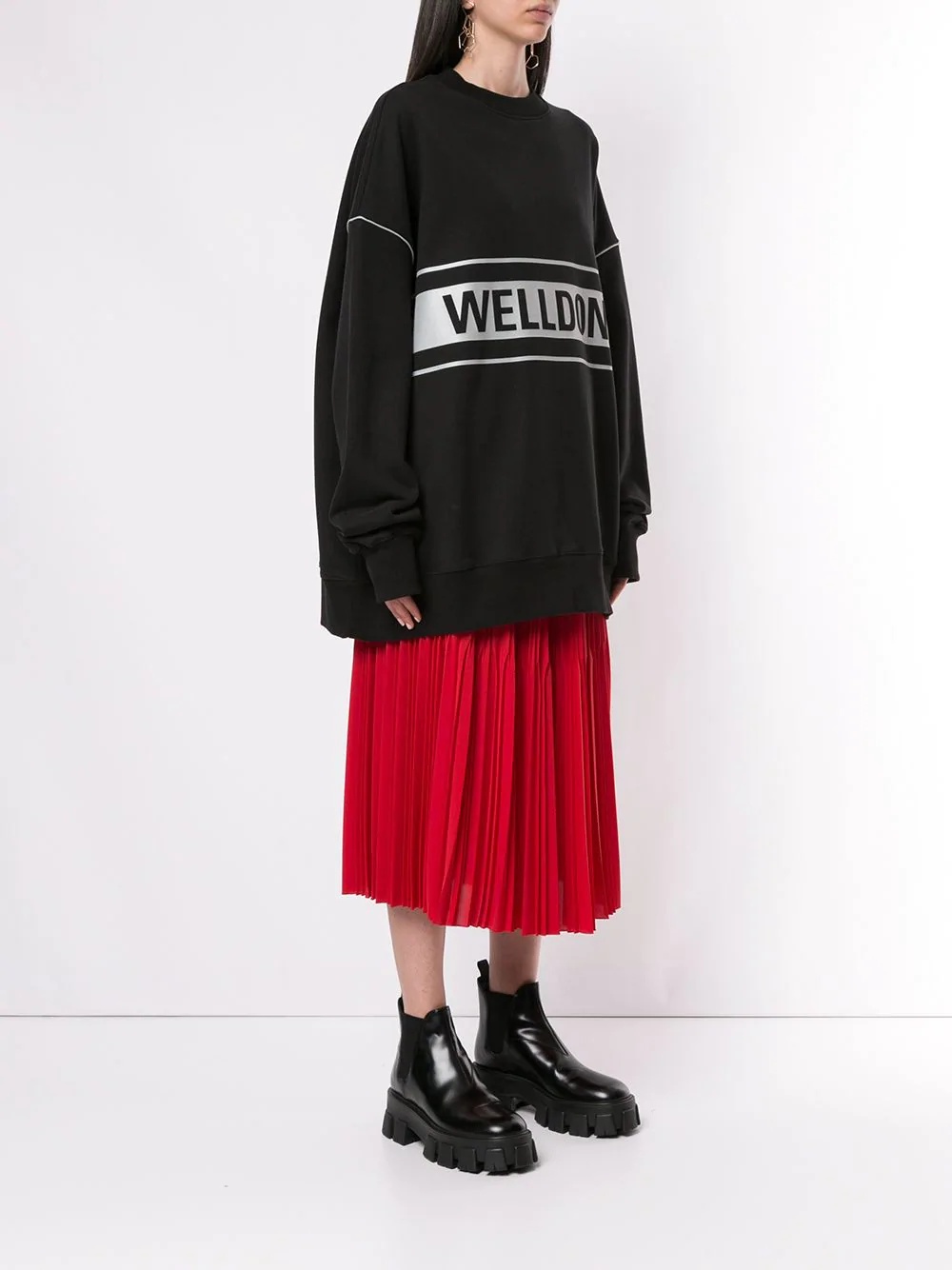 'Well Done' print hoodie - 3