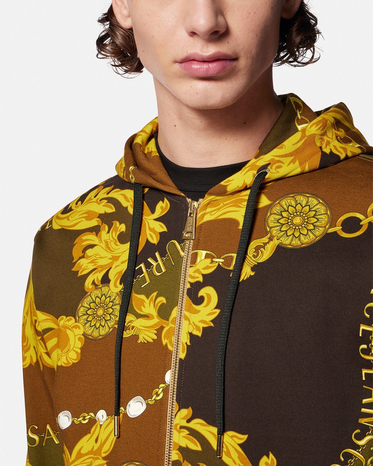 Chain Couture Zip Hoodie - 5