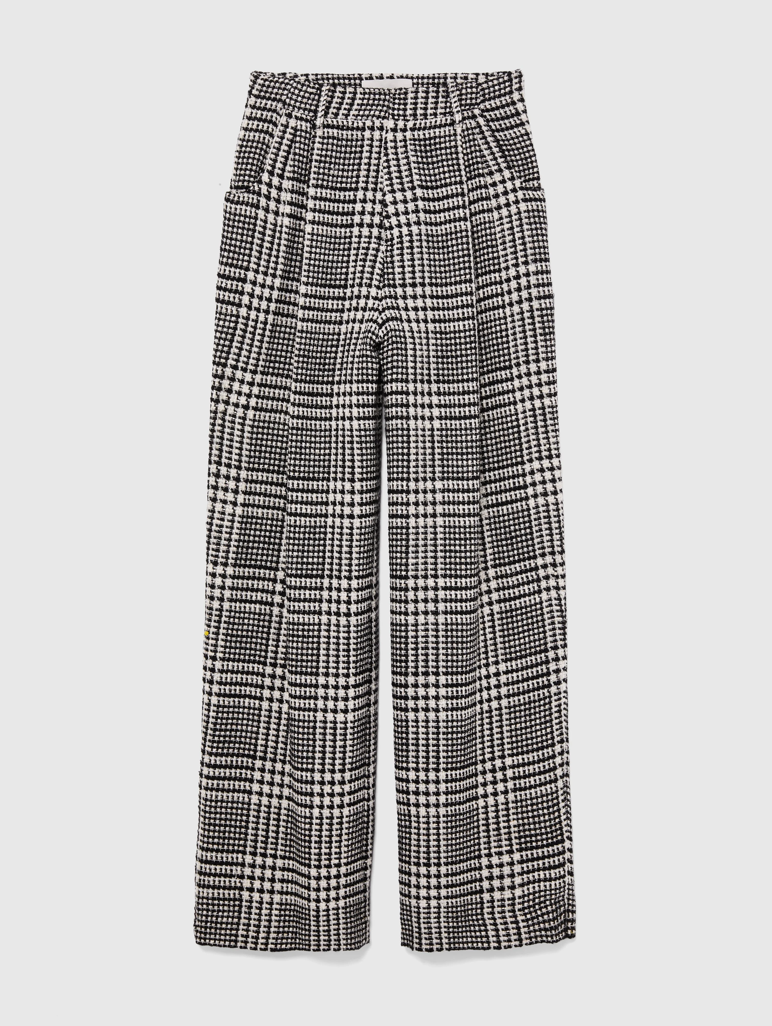 ANNIE TROUSERS BLACK AND WHITE CHECK - 1