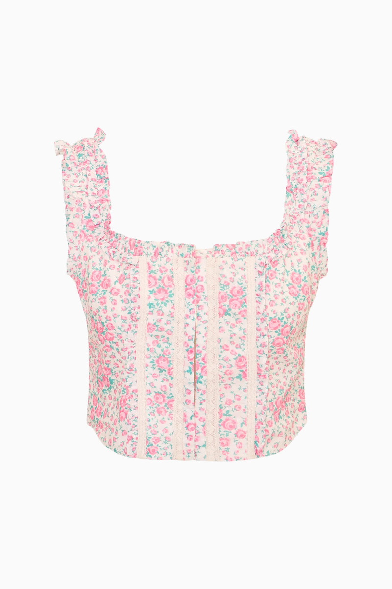 Re-Edition Georgie Floral Cotton Bustier 1