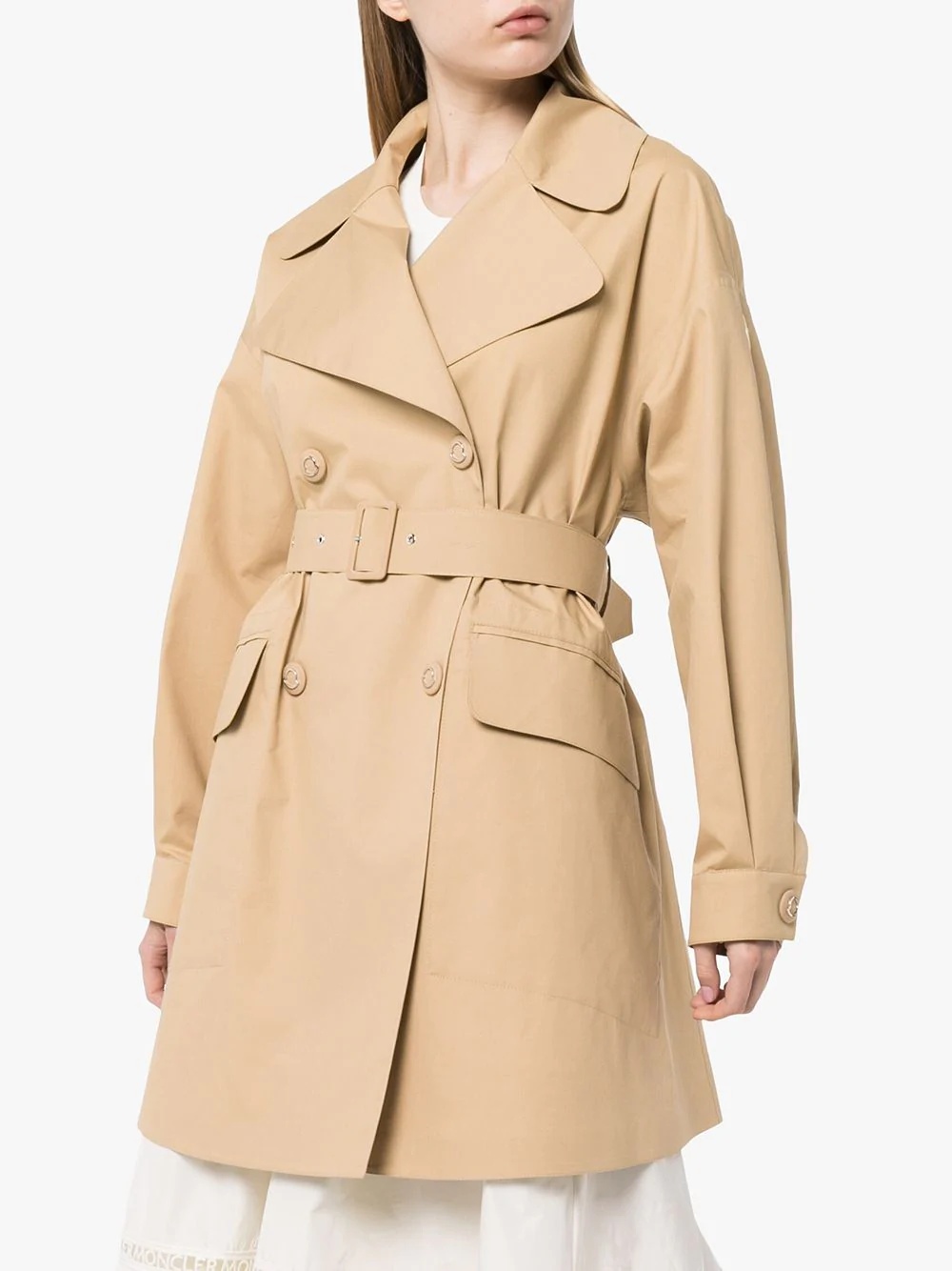 belted trench coat - 3