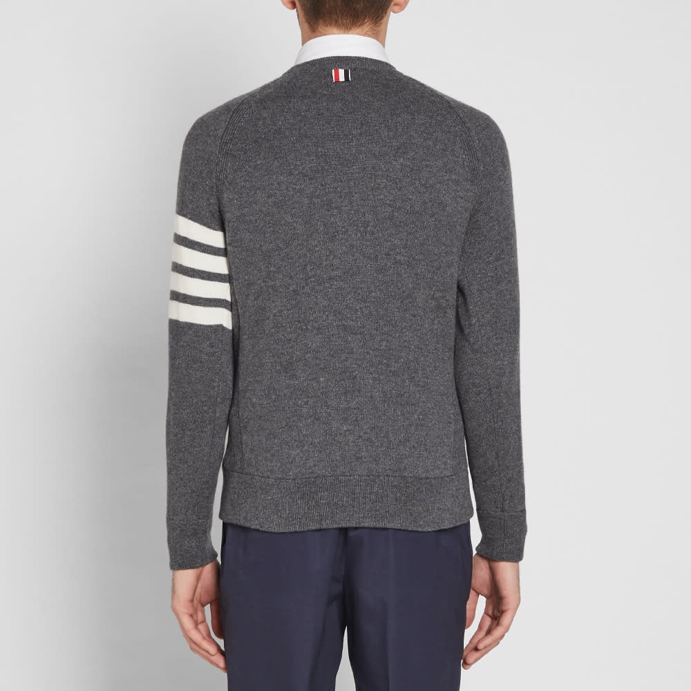 Thom Browne Arm Stripe Cashmere Crew Sweat - 7