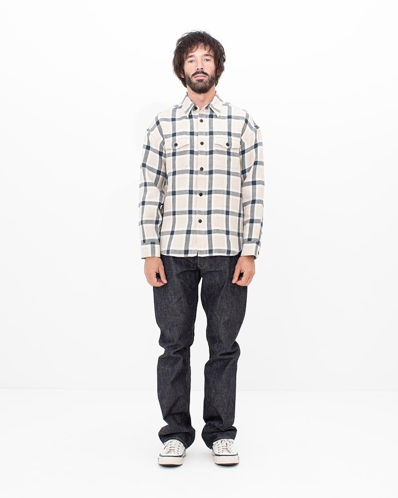 LUMBER CHECK L/S BEIGE - 3