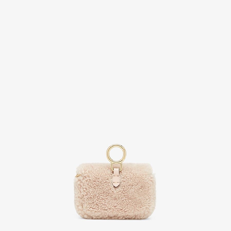 Pink sheepskin charm - 3