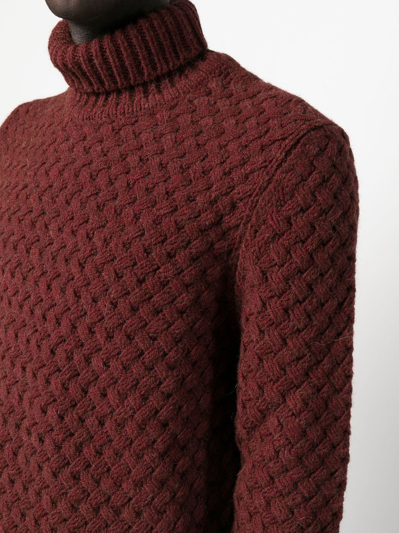 roll-neck chunky knit jumper 5