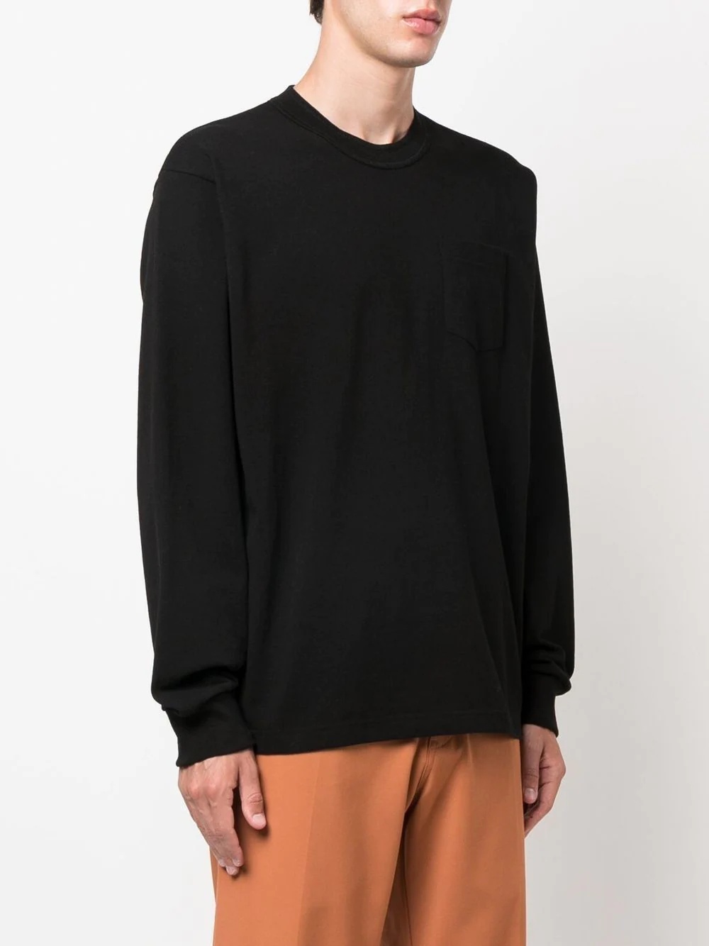 long-sleeve patch-pocket T-shirt - 3