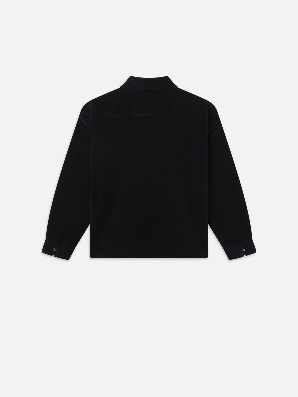 Relaxed Corduroy Overshirt in Dark Navy - 3