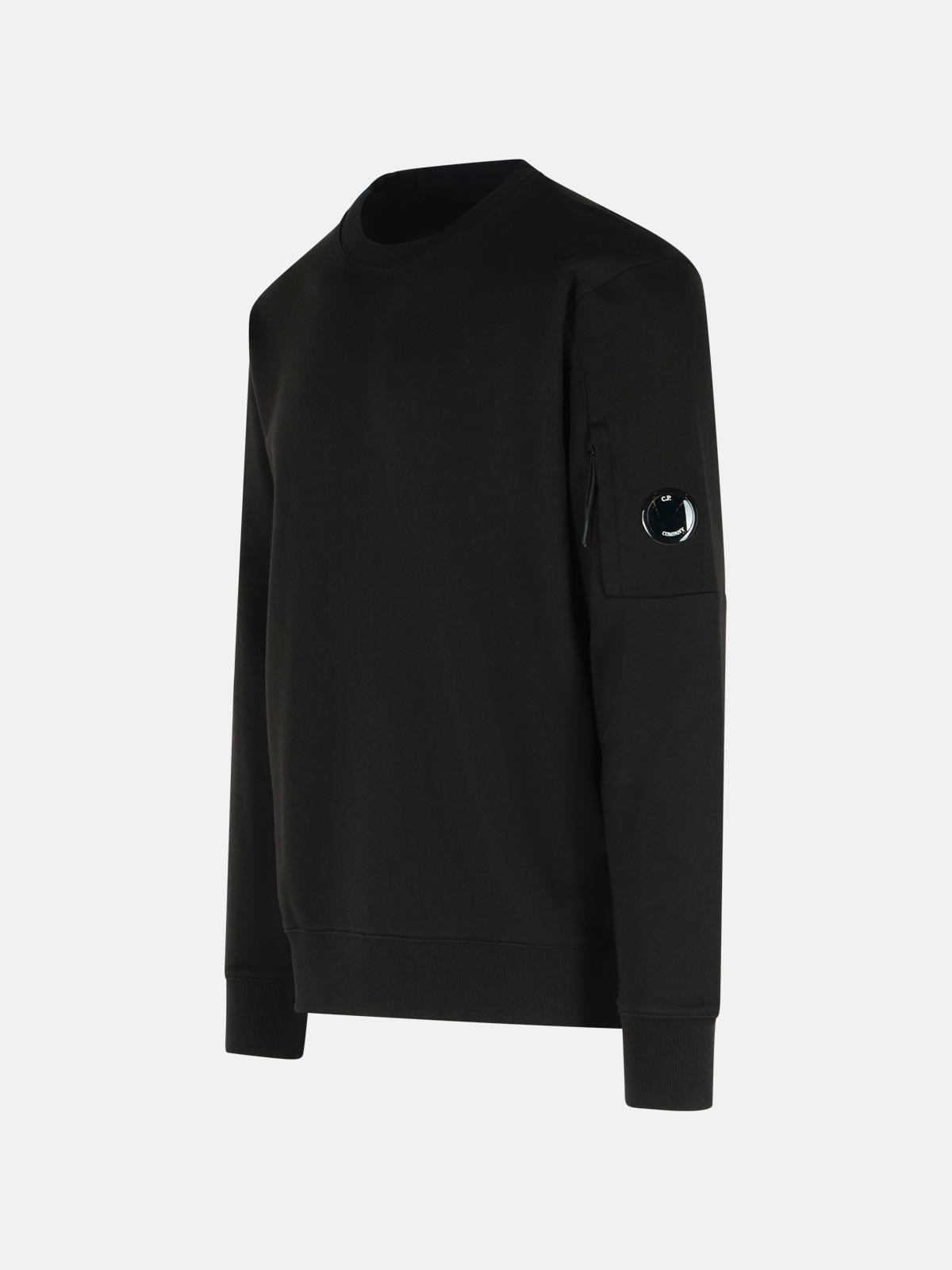 'RAISED' BLACK COTTON SWEATSHIRT - 2
