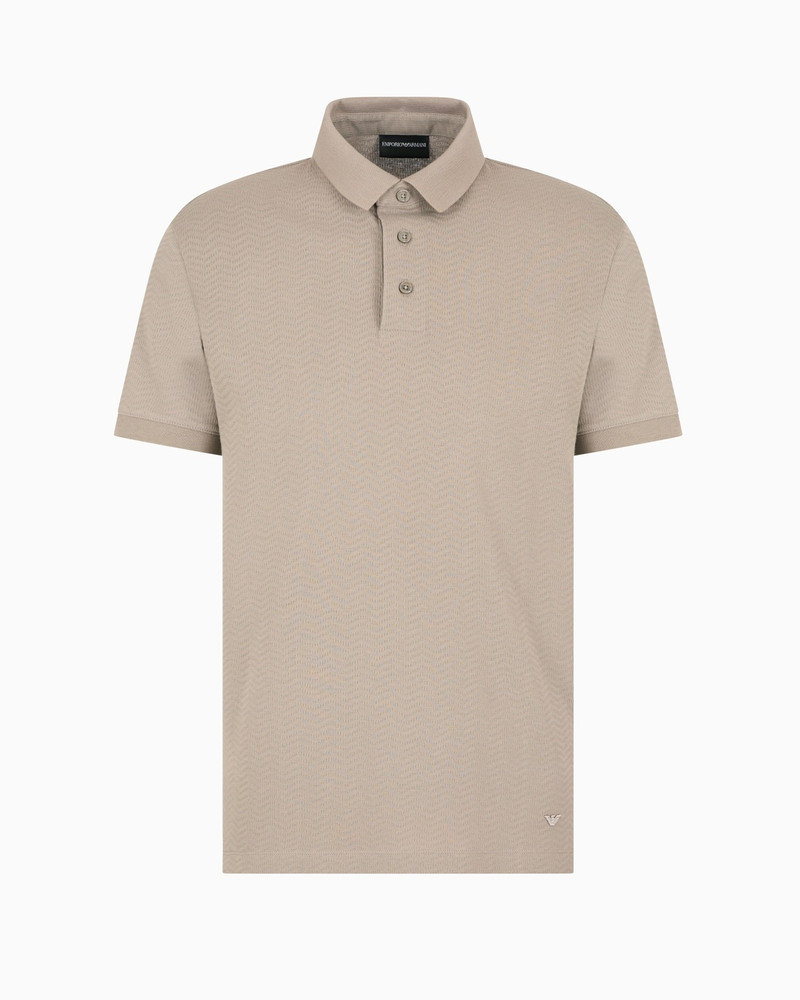 JACQUARD JERSEY POLO SHIRT - 1