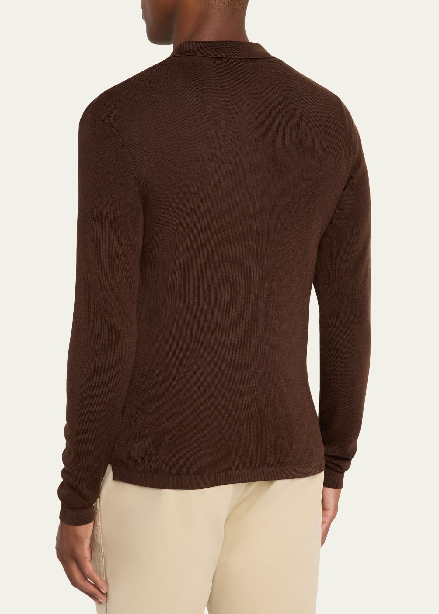 Men's Brent Slim Knit Button-Down Shirt - 3