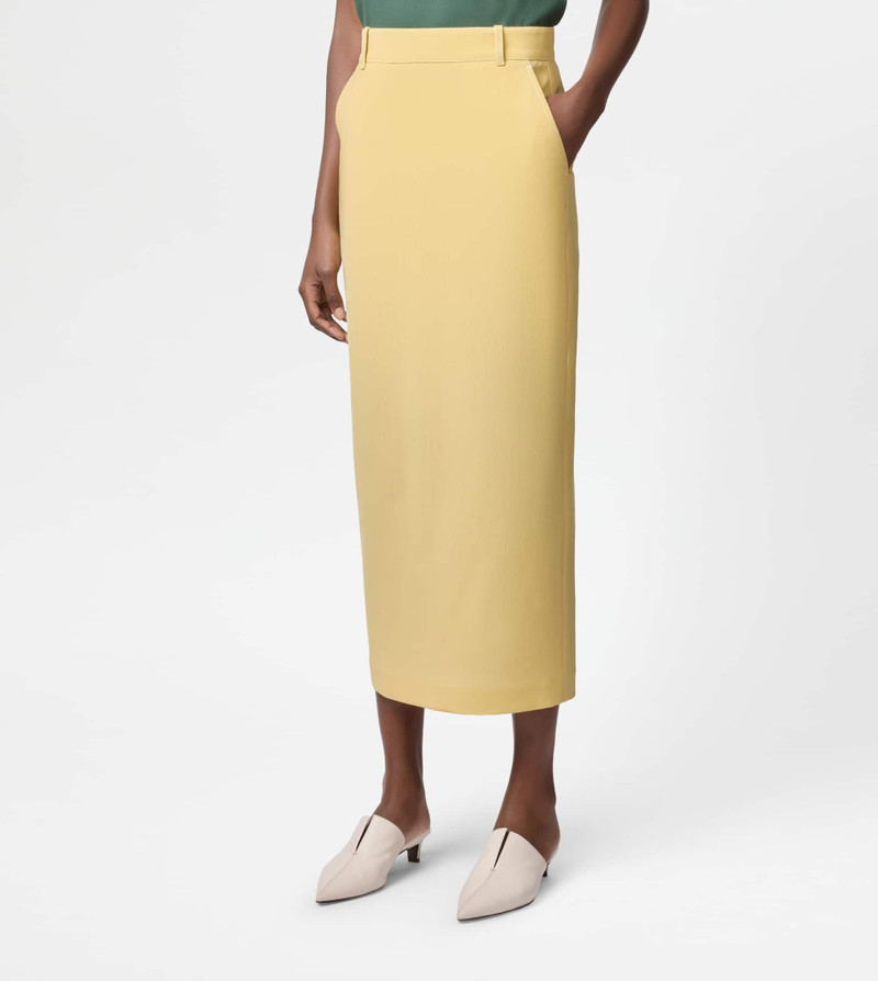 MIDI SKIRT IN WOOL - YELLOW 3