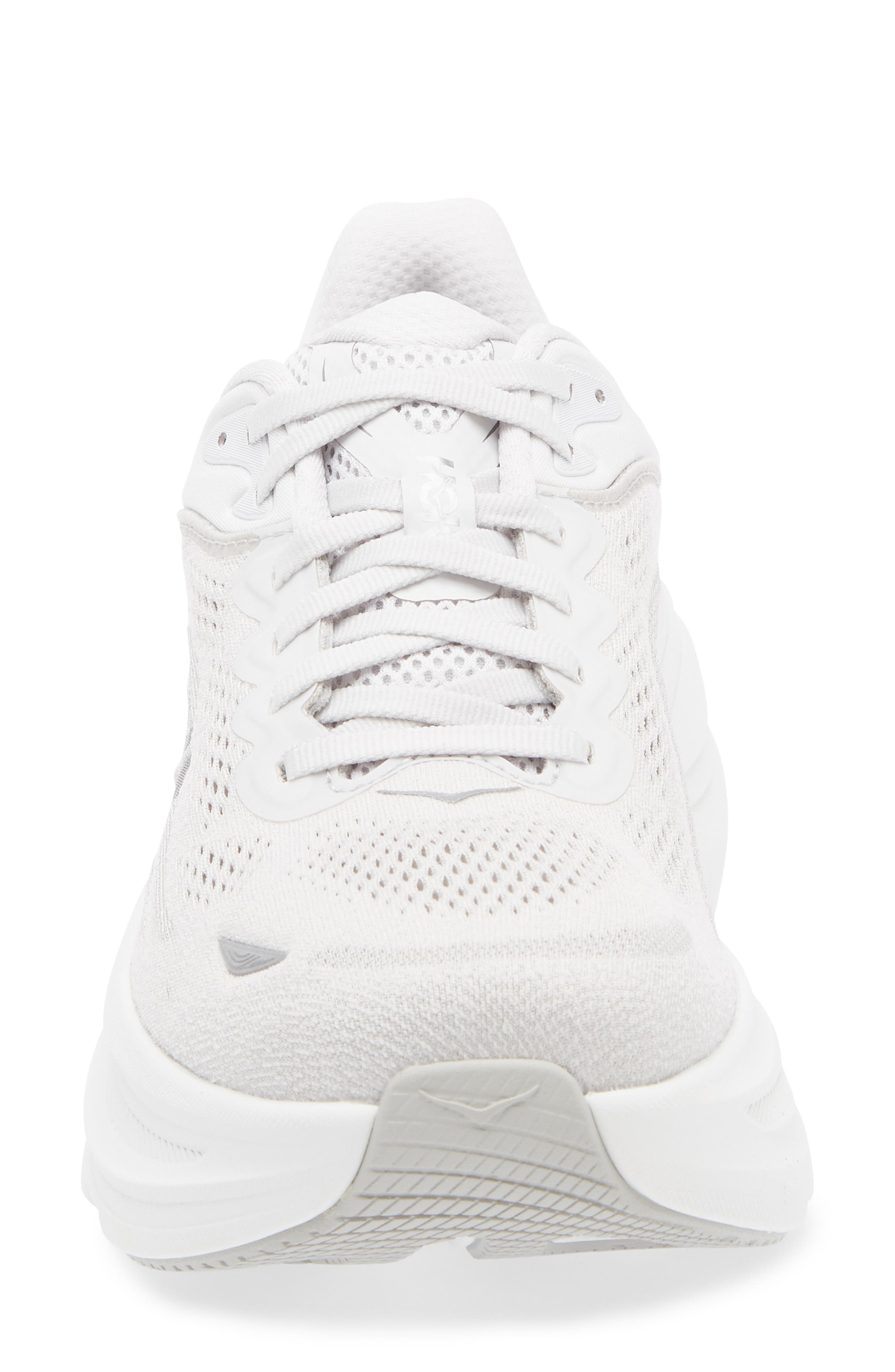 HOKA Bondi 9 Running Shoe in Stardust /Silver at Nordstrom - 4