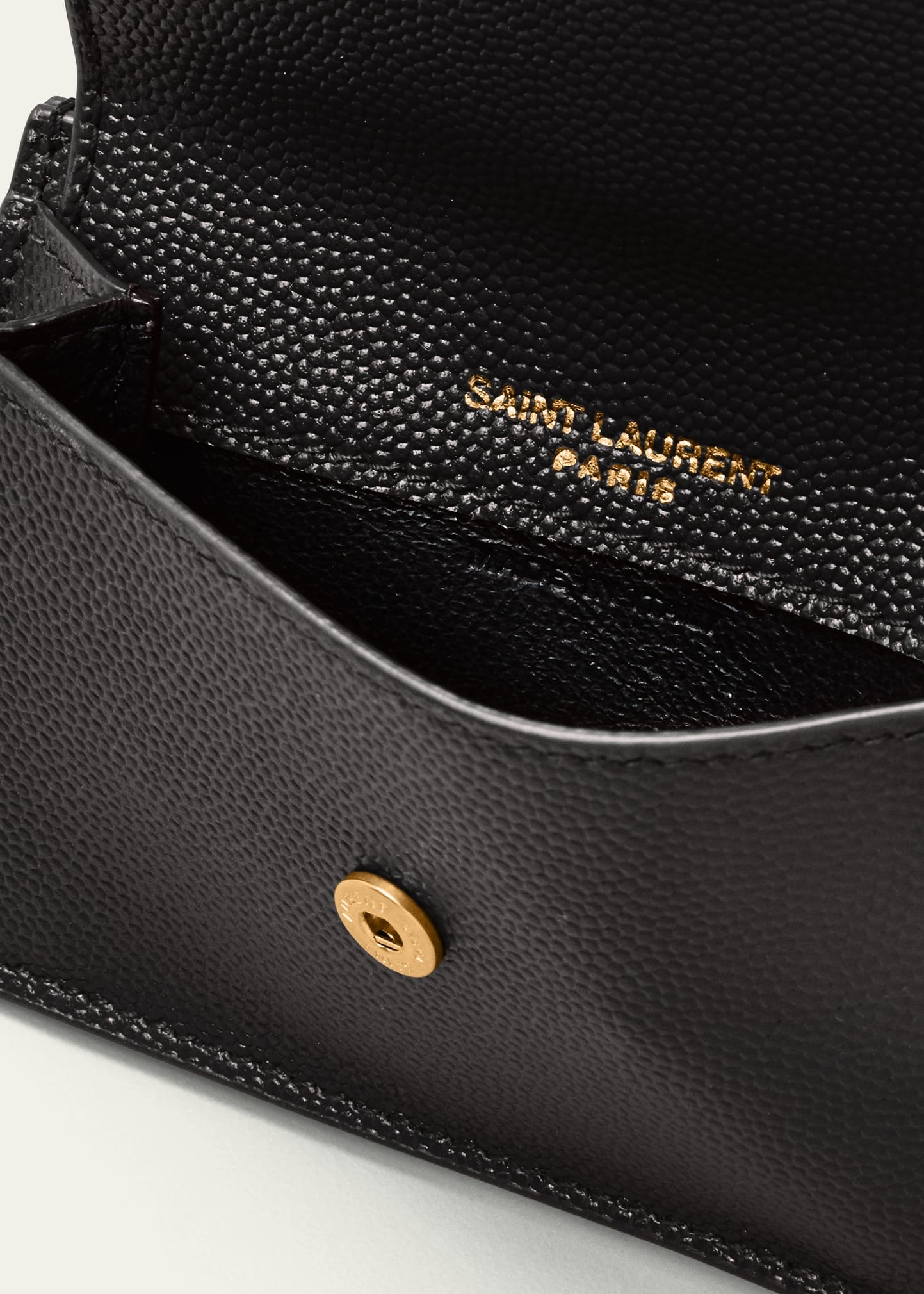 YSL Flap Top Leather Envelope Wallet - 4