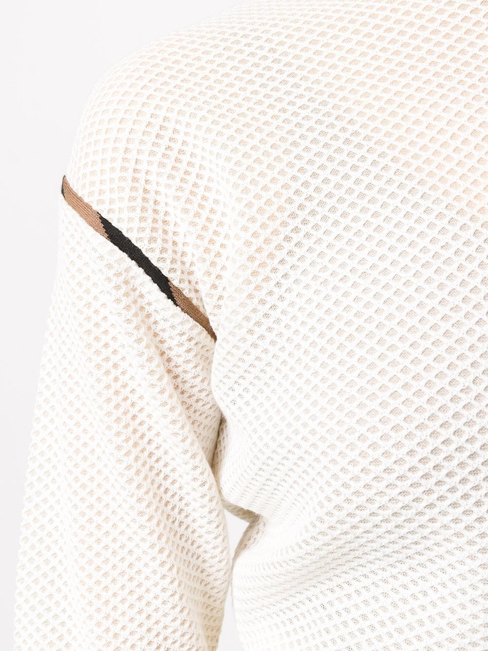 FF motif honeycomb detail sweatshirt - 5