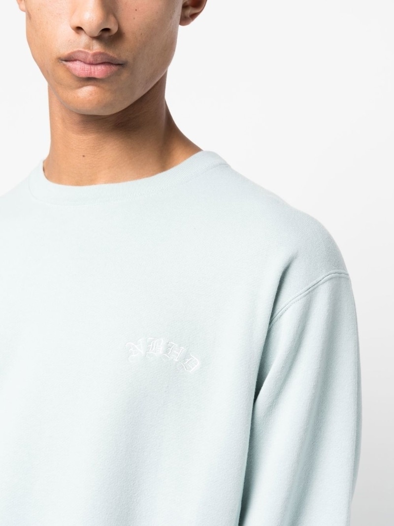logo-embroidered sweatshirt - 5