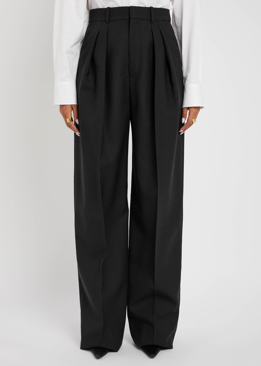 Yves Saint Laurent Wide-leg Wool Trousers - 2