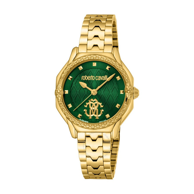 Roberto Cavalli Fashion Watch Quartz Green Dial Ladies Watch RV1L225M0051 - 1