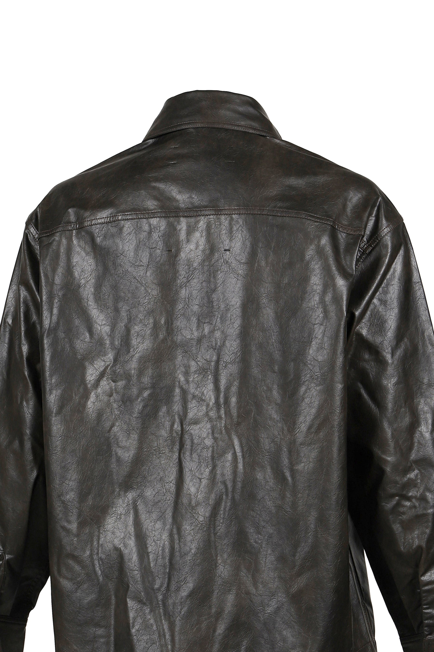 "APPLIQUE" SHIRT JACKET / DARK BRW - 9